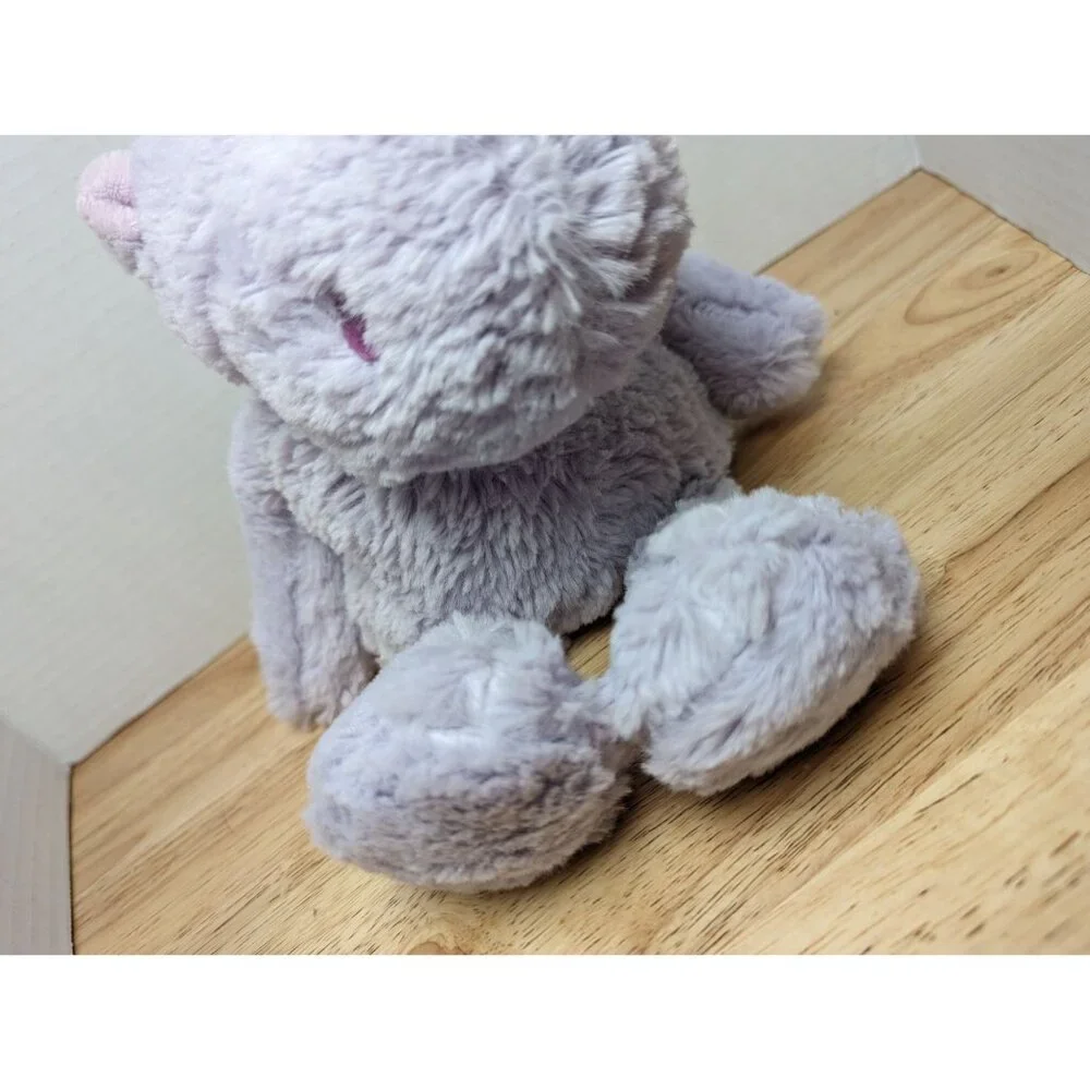 Cozy Hugs weighted stuffed animal toy pale purple Hippopotamus 11x4x2 inch